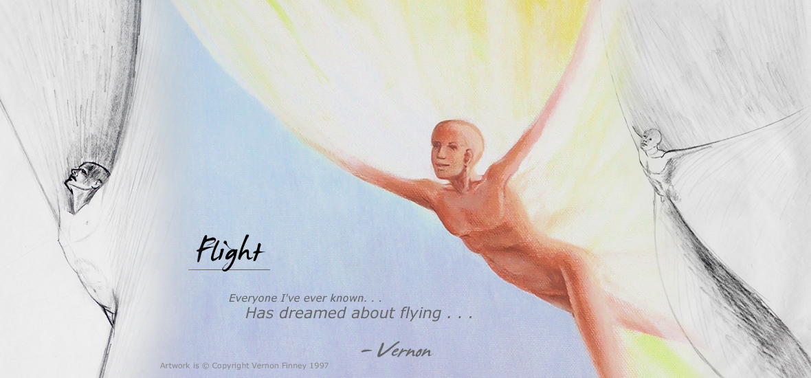 Original Artwork by Vernon Finney: "Flight"