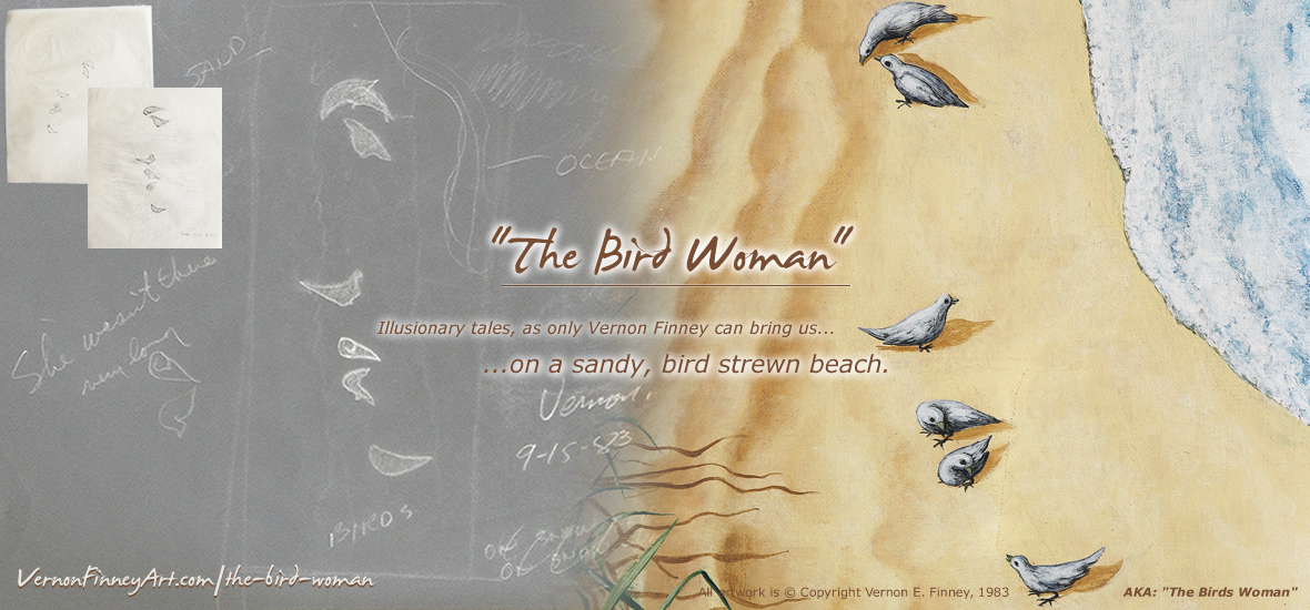 Original Artwork by Vernon Finney: "The Bird Woman"
